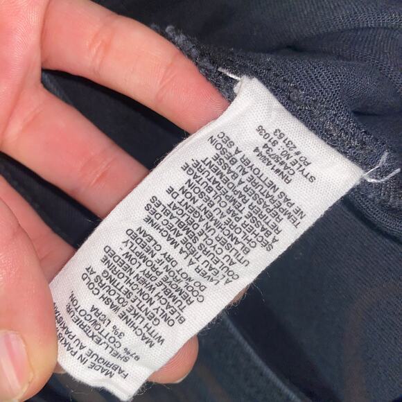 Avec Les Filles Black Wash Denim Wide Leg Cropped Raw Hem Jeans Women's Size 31 - Picture 8 of 8